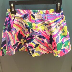 Girls size 7 Lilly Pulitzer Multi Color Short Skort